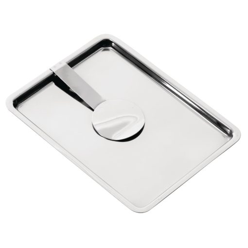 Olympia Curved Stainless Steel Tip Tray With Bill Clip (F979)