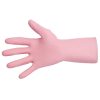 MAPA Vital 115 Liquid-Proof Light-Duty Janitorial Gloves Pink Medium (FA290-M)