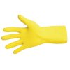 MAPA Vital 124 Liquid-Proof Light-Duty Janitorial Gloves Yellow Large (FA292-L)