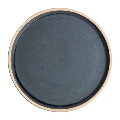 Olympia Canvas Flat Round Plate Blue Granite 180mm (Pack of 6) (FA300)