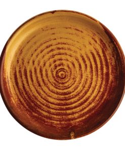 Olympia Canvas Small Rim Round Plate Sienna Rust 180mm (Pack of 6) (FA309)