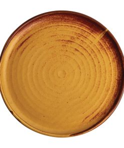 Olympia Canvas Small Rim Round Plate Sienna Rust 265mm (Pack of 6) (FA310)