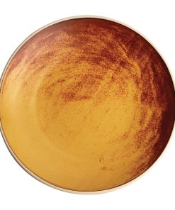 Olympia Canvas Concave Plate Sienna Rust 270mm (Pack of 6) (FA311)
