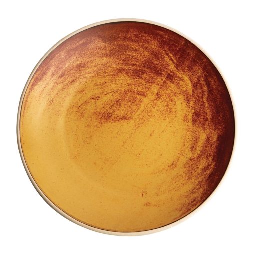 Olympia Canvas Concave Plate Sienna Rust 270mm (Pack of 6) (FA311)