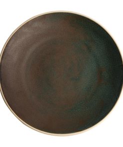 Olympia Canvas Concave Plate Green Verdigris 270mm (Pack of 6) (FA325)