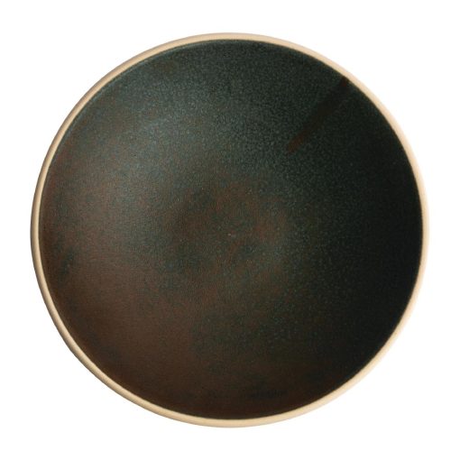 Olympia Canvas Shallow Tapered Bowl Green Verdigris 200mm (Pack of 6) (FA326)