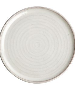 Olympia Canvas Small Rim Round Plate Murano White 265mm (Pack of 6) (FA331)