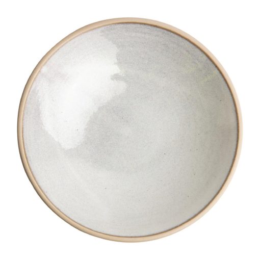 Olympia Canvas Shallow Tapered Bowl Murano White 200mm (Pack of 6) (FA333)