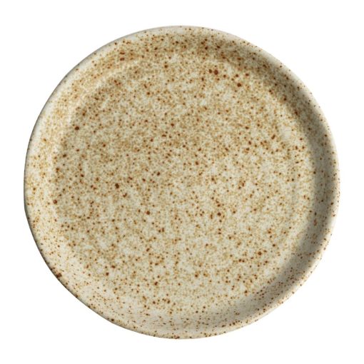 Olympia Canvas Small Rim Round Plate Wheat 180mm (Pack of 6) (FA337)