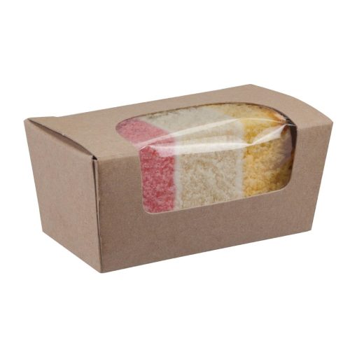 Colpac Compostable Kraft Cake Boxes With Window Small (Pack of 500) (FA360)