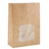 Colpac Recyclable Paper Sandwich Bags With Window Kraft (Pack of 250) (FA382)