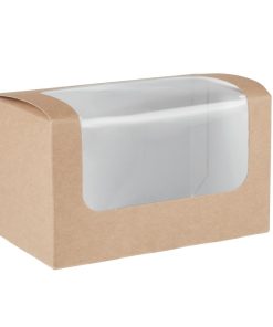 Colpac Compostable Kraft Sandwich Packs With PLA Window (Pack of 500) (FA385)