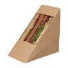 Colpac Zest Compostable Kraft Sandwich Wedges With Acetate Window (Pack of 500) (FA390)