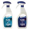 SURE Glass Cleaner / Interior and Surface Cleaner Refill Bottles 750ml (6 Pack) (FA401)