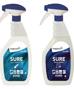 SURE Glass Cleaner / Interior and Surface Cleaner Refill Bottles 750ml (6 Pack) (FA401)