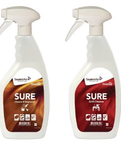 SURE Cleaner and Degreaser / Grill Cleaner Refill Bottles 750ml (6 Pack) (FA403)