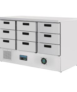 Polar G-Series Refrigerated Counter with 9 Drawers 368Ltr (FA441)