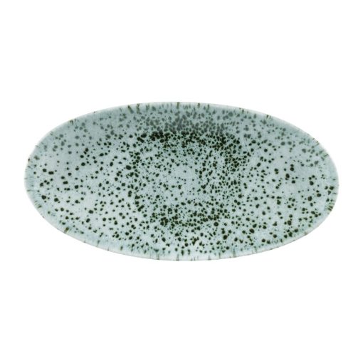 Churchill Mineral Oval Chefs Plate Green 299x150mm (Pack of 12) (FA506)