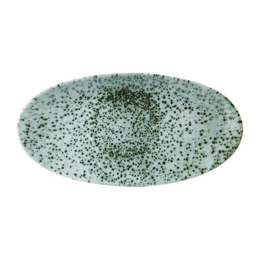 Churchill Mineral Oval Chef Plates Green 173 x 347mm (Pack of 6) (FA507)