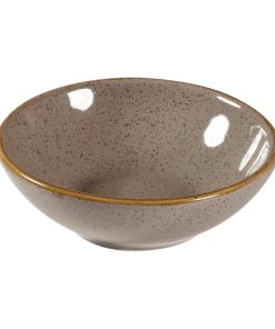Churchill Stonecast Shallow Bowls Grey 7oz 116mm (Pack of 12) (FA581)