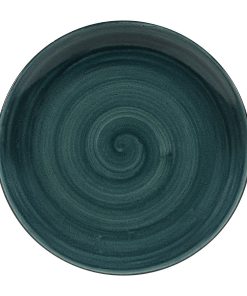 Churchill Stonecast Patina Coupe Plates Rustic Teal 260mm (Pack of 12) (FA590)