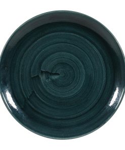 Churchill Stonecast Patina Coupe Plates Rustic Teal 288mm (Pack of 12) (FA591)