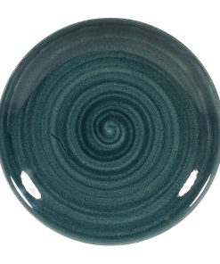 Churchill Stonecast Patina Coupe Plates Rustic Teal 165mm (Pack of 12) (FA593)