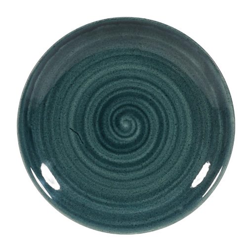 Churchill Stonecast Patina Coupe Plates Rustic Teal 165mm (Pack of 12) (FA593)