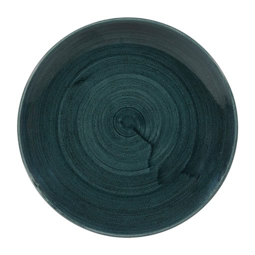 Churchill Stonecast Patina Coupe Plates Rustic Teal 217mm (Pack of 12) (FA594)