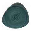 Churchill Stonecast Patina Triangular Plates Rustic Teal 229mm (Pack of 12) (FA595)