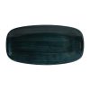 Churchill Stonecast Patina Oblong Chef Plates Rustic Teal 298 x 153mm (Pack of 12) (FA598)