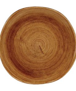 Churchill Stonecast Patina Organic Round Plates Vintage Copper 264mm (Pack of 12) (FA602)