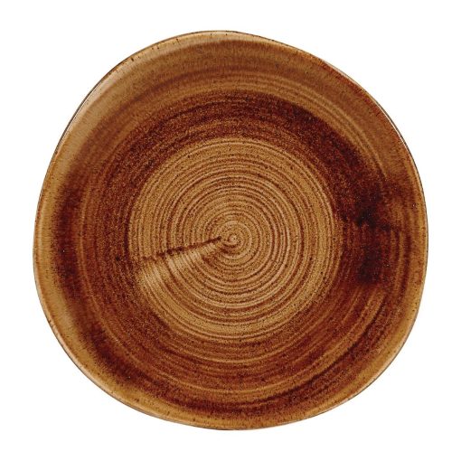 Churchill Stonecast Patina Organic Round Plates Vintage Copper 210mm (Pack of 12) (FA605)