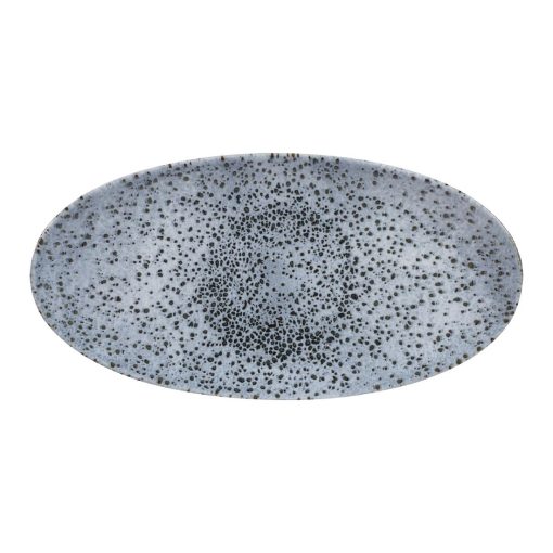 Churchill Mineral Oval Chef Plates Blue 173 x 347mm (Pack of 6) (FA617)