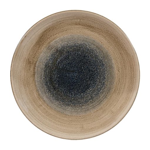 Churchill Stonecast Aqueous Coupe Plates Bayou Taupe 260mm (Pack of 12) (FA657)