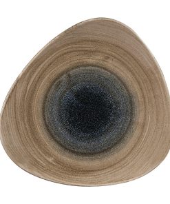 Churchill Stonecast Aqueous Triangular Plates Bayou Taupe 311mm (Pack of 6) (FA665)