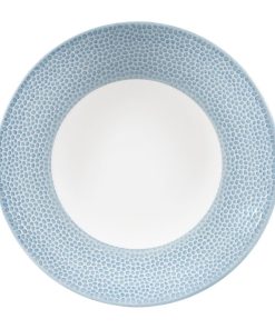 Churchill Isla Deep Coupe Plates Ocean Blue 225mm (Pack of 12) (FA684)