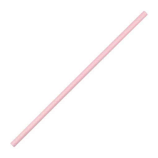 Fiesta Green Compostable Paper Straws Pink (Pack of 250) (FB139)