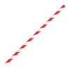 Fiesta Green Compostable Bendy Paper Straws Red Stripes (Pack of 250) (FB142)