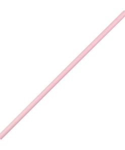 Fiesta Green Compostable Bendy Paper Straws Pink (Pack of 250) (FB144)