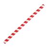 Fiesta Green Compostable Paper Smoothie Straws Red Stripes (Pack of 250) (FB147)