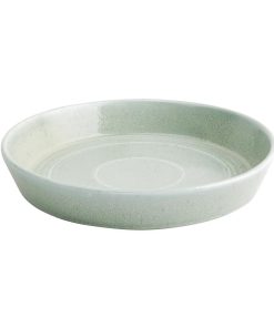 Olympia Cavolo Flat Round Bowls Spring Green 220mm (Pack of 4) (FB561)