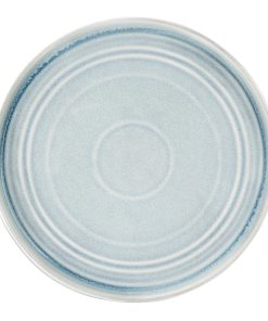 Olympia Cavolo Flat Round Plates Ice Blue 270mm (Pack of 4) (FB569)
