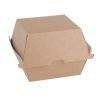 Fiesta Green Compostable Kraft Burger Boxes Large 112mm (Pack of 150) (FB665)