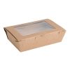 Fiesta Green Compostable Salad Boxes with PLA Windows 700ml (Pack of 200) (FB676)