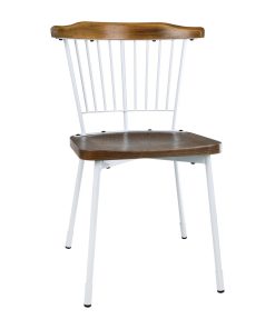 Bolero Scandi Side Chairs White (Pack of 2) (FB870)