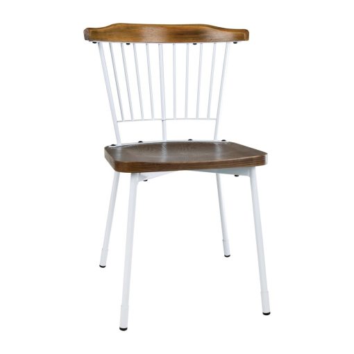 Bolero Scandi Side Chairs White (Pack of 2) (FB870)