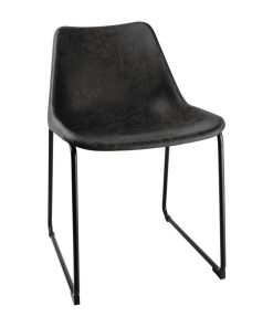 Bolero Rodeo Side Chairs Black (Pack of 2) (FB880)