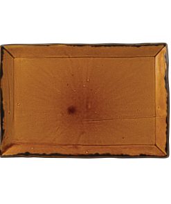 Dudson Harvest Rectangular Trays Brown 230 x 336mm (Pack of 6) (FC026)