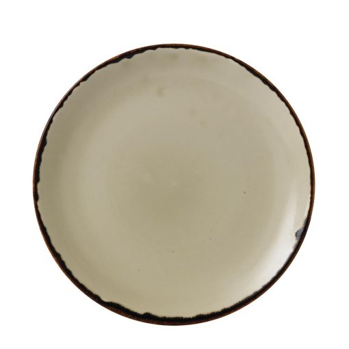 Dudson Harvest Evolve Coupe Plates Linen 260mm (Pack of 12) (FC028)